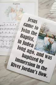 Baptism Song Flip Chart For Lds Primary Singing Time