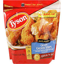 tyson crispy en strips en