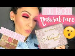 too faced natural face palette review