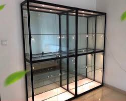 L Shape Glass Display Cabinet