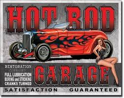 10 hidden hot rod garages of the super rich. Legends Hot Rod Garage Blechschilder Zum Sammeln Fur Deine Wand