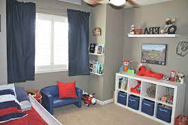 With athletic kids i am all about sports equipment storage ideas. Interesting Sports Themed Bedrooms For Kids Interior With Football Bedroom Decorating Ideas Awesome Decors