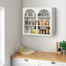 Storage Shelf Glass Door Wall Cabinet