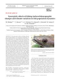 Pdf Synergetic Effects Of Fishing Induced Demographic