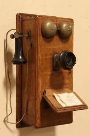 Oak Crank 1900 Antique Wall Telephone W