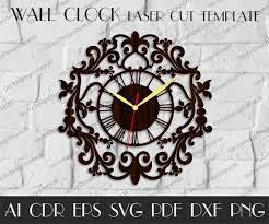Vintage Clock Svgclock Dxflarge Wall
