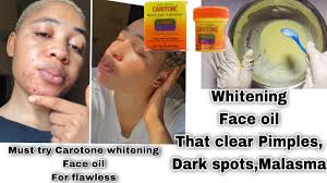 how to mix carotone to whitening face