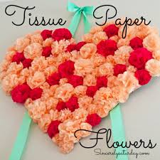 tissue paper flowers sincerely saay