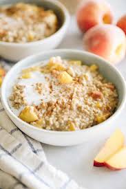 instant pot steel cut oats with peaches