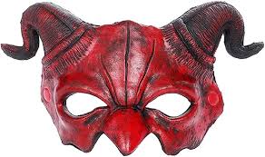 demon mask halloween masquerade foam