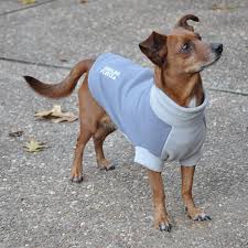 Highline Fleece Dog Coat By Doggie Design Two Tone Gray