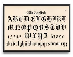 old english font justposters