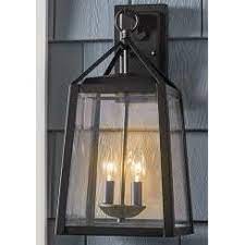 Outdoor Wall Lantern With Beveled Glass