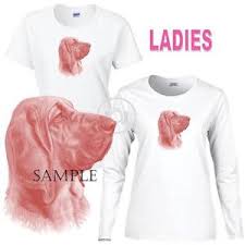 Details About Bloodhound Dog Rose Color Art Ladies Short Long Sleeve White T Shirt S 3x