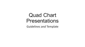 Quad Chart Presentations Guidelines And Template Ppt Download