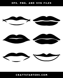 male lips silhouette clip art