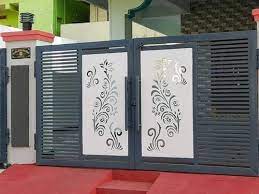 simple mild steel iron main gate for home