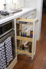 narrow pull out storage cabinet