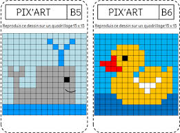 Pixel art feuille vierge a imprimer. Reproduction Le Pixel Art L Ecole De Crevette