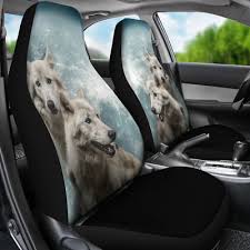 Wolves Car Seat Cover Set Of 2 Wolf
