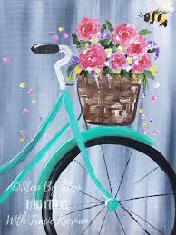spring bicycle painting tracie
