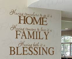Blessing Family Love Home Wall Decal