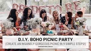 gorgeous boho picnic