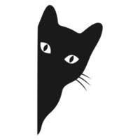 black cat vector art icons and