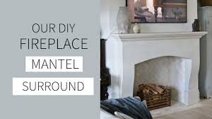 DIY Fireplace Mantel Surround Faux Cast StoneStyle