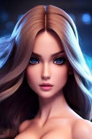 beauty barbie heavy makeup cartoon