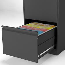 fabron steel filing drawer unit black 46x62x103cm