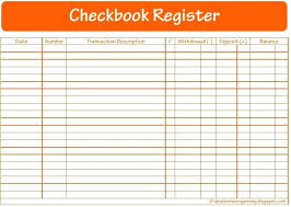 Excel Checkbook Register Template Free Electronic Check Best