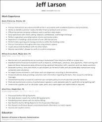 Sample Teller Resume Resume Objective For Head Teller Lead Sample