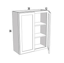 merillat clics wall cabinet w3036b