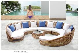 china outdoor sectional furniture half