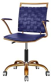 Create a professional environment with these office and conference room chairs. Luxmod Blue And Gold Office Chair Mid Back Ergonomic Swivel Computer Desk Chair With Arms Home Office Blue Chair For Desk Ergonomic Blue Leather Chair For Extra Back Lumbar Support