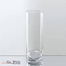 tall clear glass cylinder vase height