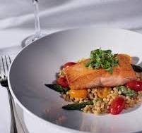 Elevate your experience with our Seared Salmon with Couscous ...