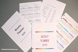 A digital calendar allows you to customize or customize your calendar with either images, graphics and clipart and written text. 2021 Free Printable Planner Pages The Make Your Own Zone