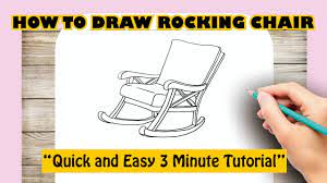how to draw rocking chair you
