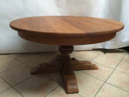 Round Coffee Table In Solid Oak From