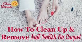 how to remove nail polish on carpet