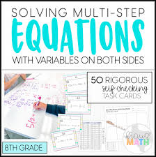 Multi Step Equations Scavenger Hunt