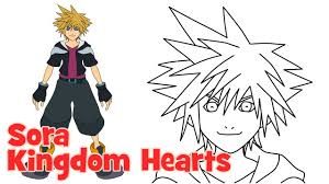 Le seuil nombre de pages: How To Draw Sora From Kingdom Hearts Disney Character Kak Narisovat Sora Youtube