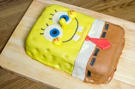 how to make a spongebob cake with