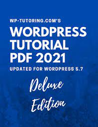 wordpress tutorial pdf manual 2021