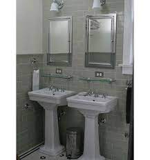 glass bathroom pedestal sinks