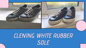How to clean shoes white rubber sole | at home - YouTube