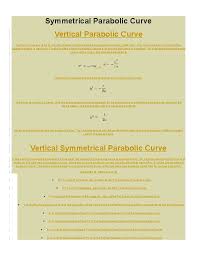 Symmetrical Parabolic Curve Pdfcoffee Com