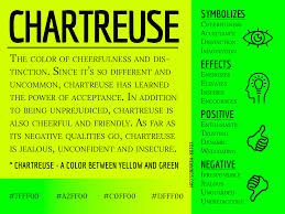 chartreuse color meaning the color
